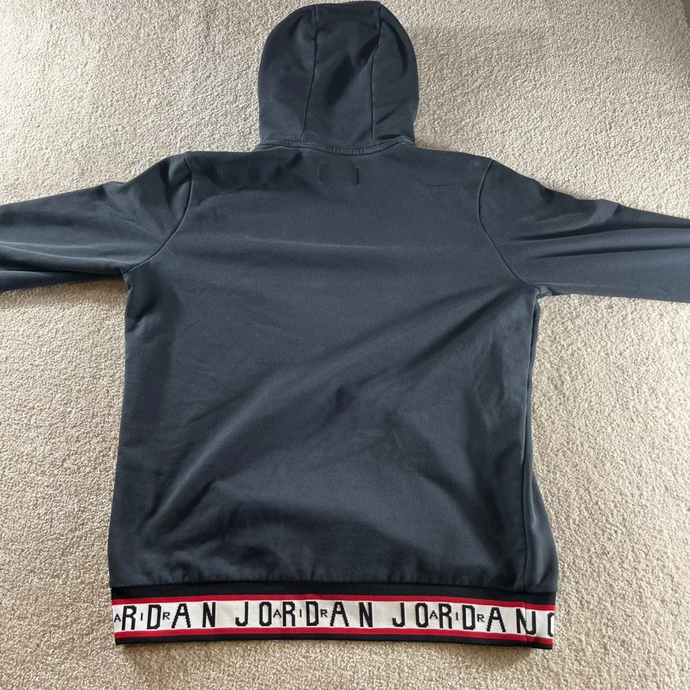 Jordan Hoodie Mens‎ Large Black Jumpman Air Pullover AR2252-010 Excellent Logo